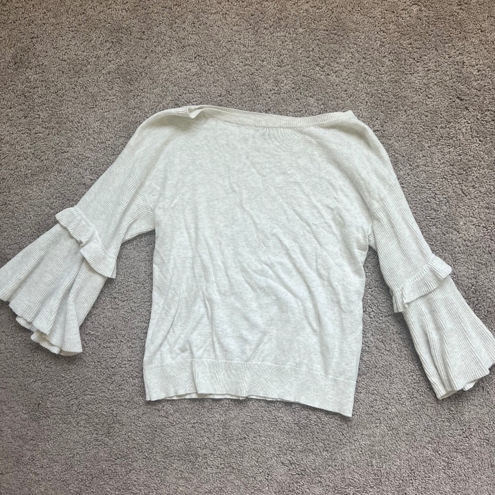 Ann Taylor Petite Sweater with Flared Sleeve